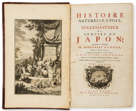 Japan.- Kaempfer (Englebert) Histoire Naturelle, Civile et Ecclésiastique de l'Empire du Japon, 2 vol. in 1, first French edi