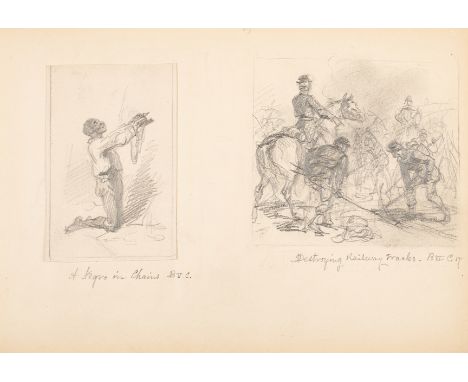 America.- Darley (Felix Octavius Carr) Six albums with 418 "Rough Sketches of Designs for Lossing's History of 'Our Country'"