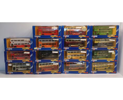15 CORGI BOXED C675 SERIES BUSES INC. YORKSHIRE TRACTION, WMT, MAIDSTONE &amp; DISTRICT &amp; EAST KENT.
