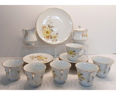 RC JAPAN 409 CALISTA TEA CUPS, SAUCERS, PLATES, SUGAR BOWL &amp; MILK JUG