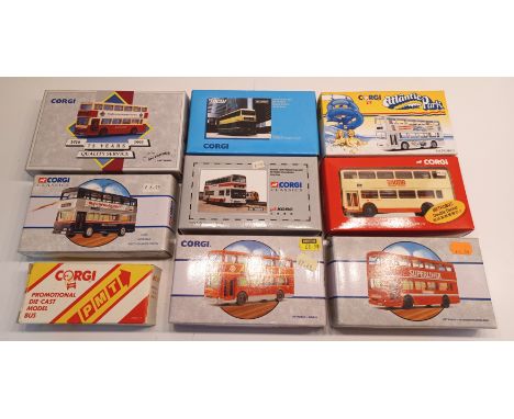 9 CORGI BOXED BUSES INC HONG KONG &amp; METROBUS