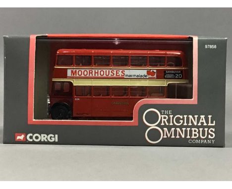 COLLECTION OF MODEL BUSSES,predominantly Corgi with numerous Original Omnibus and Classics including Bedford O Series Pantech