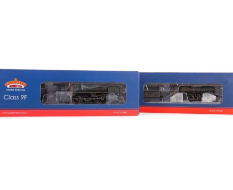BACHMANN BRANCH-LINE MODEL RAILWAY,two locomotives comprising 32-580A Ivatt Class 4MT 2-6-0 43104 BR Black (Weathered) and 32