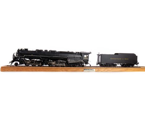 3RD RAIL/SUNSET MODELS,an O gauge C&amp;O Late Allegheny Special Edition 2-6-6-6 locomotive and tender in brass, Engine No. 1