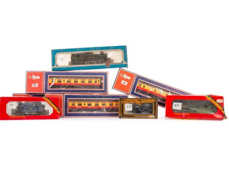MODEL RAILWAY,a mixed group including Airfix 54150-1 Prairie Tank Loco 2-6-2 (G.W.R. Green Livery), Hornby LNER Class J83 and