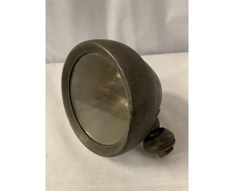 A VINTAGE LUCAS BRASS HEADLIGHT 