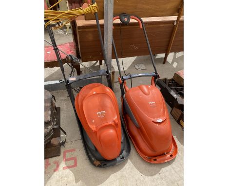 A FLYMO HOVER COMPACT 300 AND A FLYMO EASI GLIDE 300 