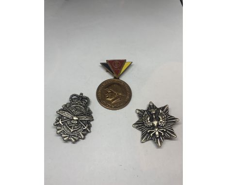 THREE ARMY BADGES 