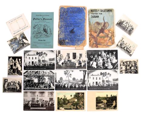 Natural History Ephemera: A Group of Taxidermy Postcards and Photographs Relating to Walter Potter, a collection of nine vint
