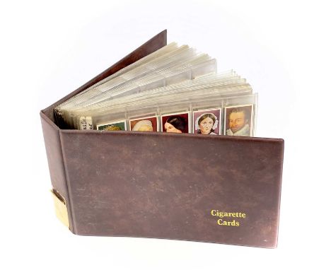 Cigarette Card Sets x17. Album containing 17 sets of cards including - Wills, Portraits of European Royalty, R&amp;J Hill, Ou
