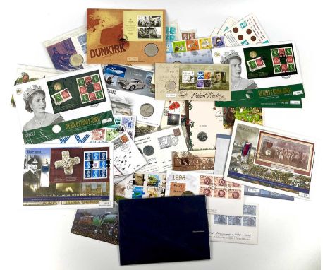 Great Britain Royal Mail/Royal Mint Stamped Coin & Medallion Covers etc. Comprising:Stamp coin covers as follows: 2000 Sealed