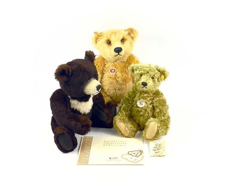 Steiff Teddy Bears (x3)  Comprising 3 attractive Steiff bears in very good condition:(1) "Tibetan Moon Ted" length 40cm (limi