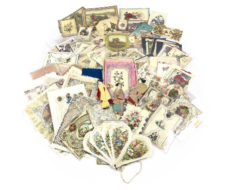 Greetings Cards & Ephemera A box containing:Advertising cards - noted Cadburys, Jacobs etc.A large quantity of Victorian and 