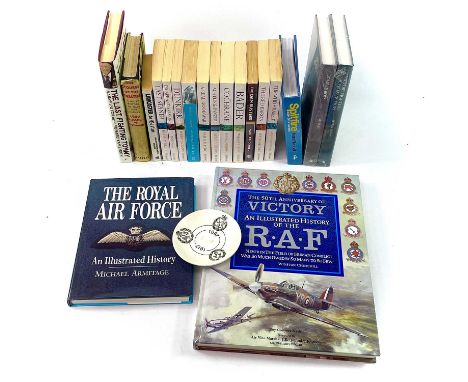 Military Books Etc. A box containing 19 books, Military/RAF related including Spitfire, icon of a nation, The Royal Airforce 