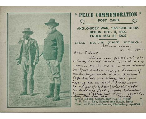 Postcards - Court Cards x32. Small box file containing a selection of court cards mostly used including one Boer War, two han