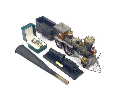 Railway/Transport Misc. Items. Including mondern U.S.A. tinplate engine, two coal model engines inc. City of Truro, A B.R. li