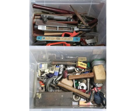 A collection of mixed tools, including lathe chucks, lathe working hand tools, rasps and general interesting other items (qty