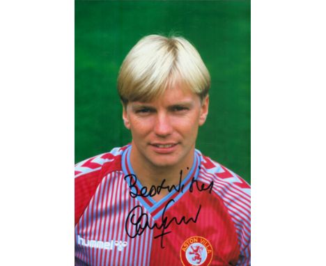 Football Gary Shaw signed 12x8 inch colour photo pictured during his playing days with Aston Villa. Good condition. All autog