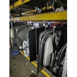 Lot of Salvaged Car Parts - Various Hoods, Door Assemblies, Control Arms, Steering Racks and More