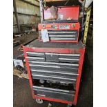 Craftsman Roll Away Tool Box With Associated Tooling