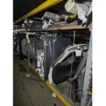 Lot Salvaged Car Parts: Grill Assemblies, Hoods, Door Assemblies, Control Arms, Steering Racks etc.