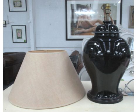 LAMP, baluster form, 50cm H. 