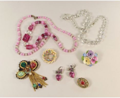 COSTUME JEWELLERY. Costume jewellery in paste, ceramic, micro mosaic etc.