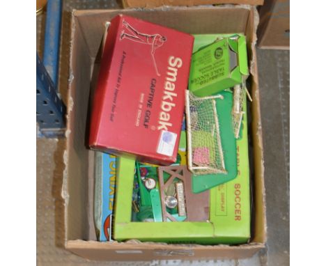 BOX CONTAINING VARIOUS SUBBUTEO SETS, AIR FIX KIT ETC     
