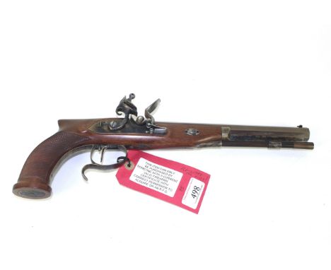 A Pedersoli muzzle loading single shot flint lock pistol in excellent overall condition Ser.No.PD-16226.
This item can only b