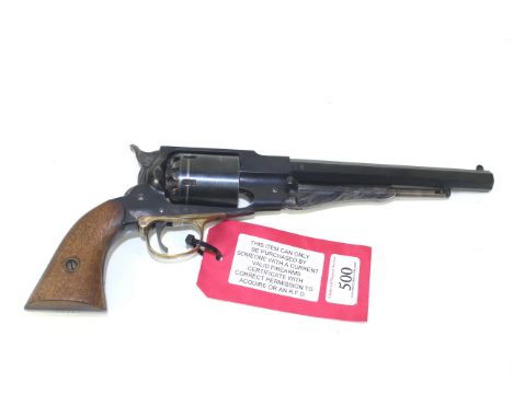 A .44 Remington style muzzle loading revolver Ser.No.02246 (needs new set if nipples)
This item can only be purchased by some