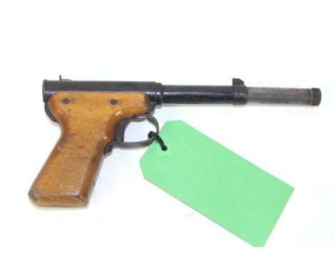 A Diana model 2 (British made) air pistol.
As a post 1939 air weapon the restrictions of the crime Reduction Act apply to the