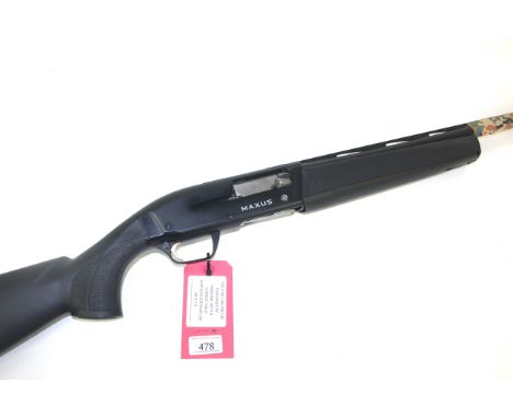 A Browning Maxus self loading 12 bore shotgun with multi choked barrel and composite stock. Ser.No.115-ZN-04726. This example