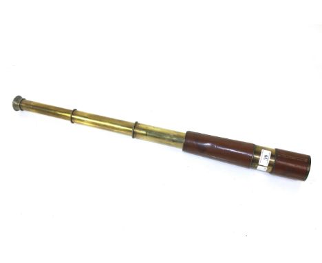 A three draw military telescope marked TEL. Sct. Regiment. MkIIS, 17456 O.S. 126. G.A. and broad arrow 