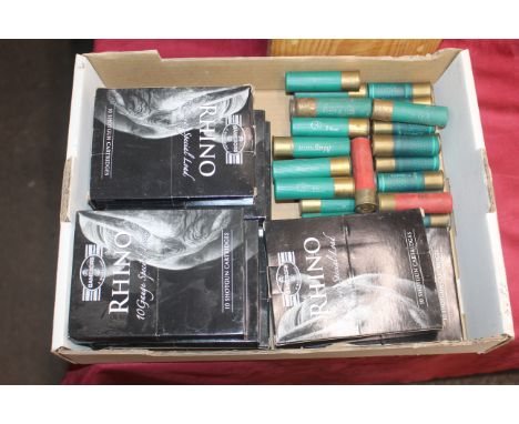 Eight boxes of 10 bore Gamebore Rhino Magnum Steel high performance SB shot 48gms, 86mm with plastic wads. Together with 26 m