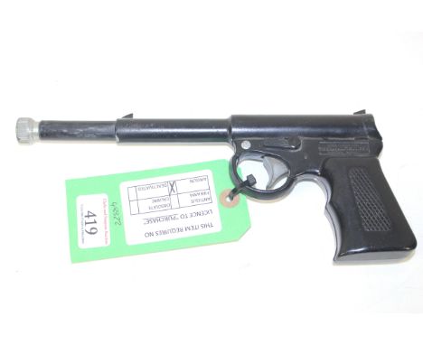 A GAT air pistol (model with safety).
As a post 1939 air weapon the restrictions of the crime Reduction Act apply to the sale