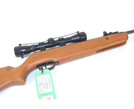 A Crosman Quest .22 Cal air rifle with a 4 x32 scope
As a post 1939 air weapon the restrictions of the crime Reduction Act ap