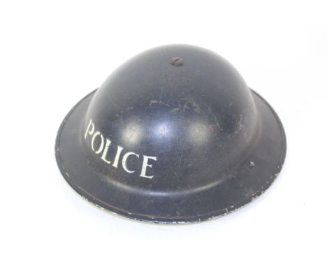 A WWI era Home Front Police steel helmet 