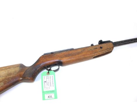 A B.S.A. Superstar .22 Cal. air rifle in working order but exterior AF
As a post 1939 air weapon the restrictions of the crim