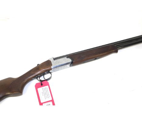 A 12 bore over / under shotgun by Marcoccini (Italy) 27½" barrels having very good bores. Ser.No 100102.
This item can only b