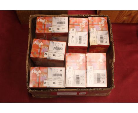 Seven boxed (175) 12 bore cartridges, high velocity Lyalvale Express 2¾" - 28gms and plastic wads.
This item can only be purc