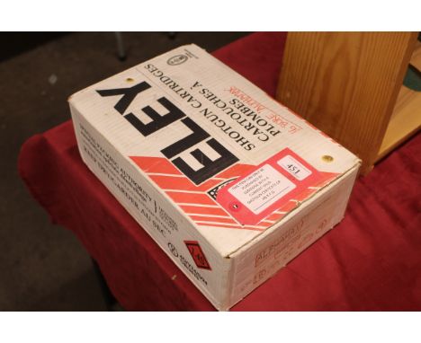 An unopened box (250) Eley Alphamax cartridges, 16 bore No. 4 with fibre wads.
This item can only be purchased by someone wit