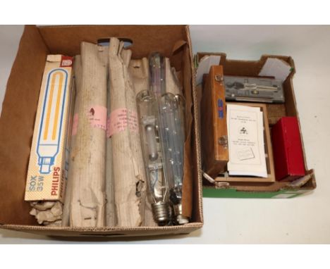 ASE Single Beam Specific Gravity Balance in fitted wooden case; Loftus 321 Oxford St London Sikes Hydrometer in fitted mahoga