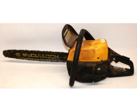 McCulloch MAC 540E Evolution petrol chainsaw, 16" blade, untested. 