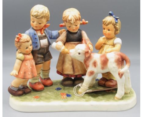 Hummel Goebel, Moments in Time Collection figural group, 'Farm days', limited edition 1555/5000, H18cm, with box 