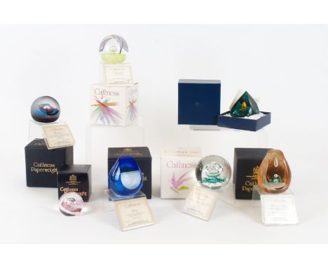 Seven Caithness paperweights,  all boxed and with certificates, (7) 