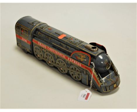 A 20th century tinplate model of a Trans Continental Express locomotive
