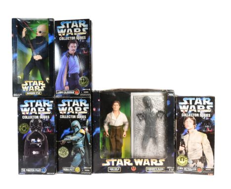 Star Wars - Kenner - a collection of x6 Kenner made 12" scale boxed action figures from the Collector Series and Action Colle