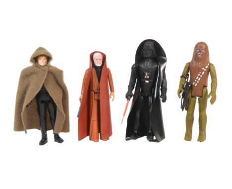 Star Wars - a collection of x4 original vintage Palitoy / Kenner made action figures. Comprising: Ben (Obi-Wan) Kenobi (with 