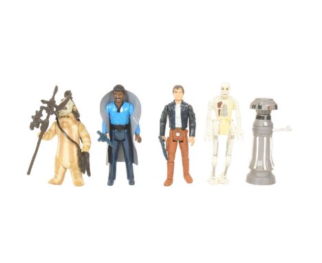 Star Wars - x5 original vintage Kenner / Palitoy made action figures comprising: Han Solo Bespin Outfit (LFL 1980 no COO), La