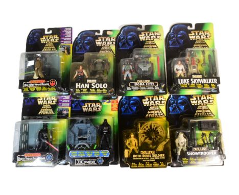 Star Wars - Kenner - collection of x8 vintage 1997 Kenner made 'Deluxe' series MOC carded action figures. Includes: Stormtroo